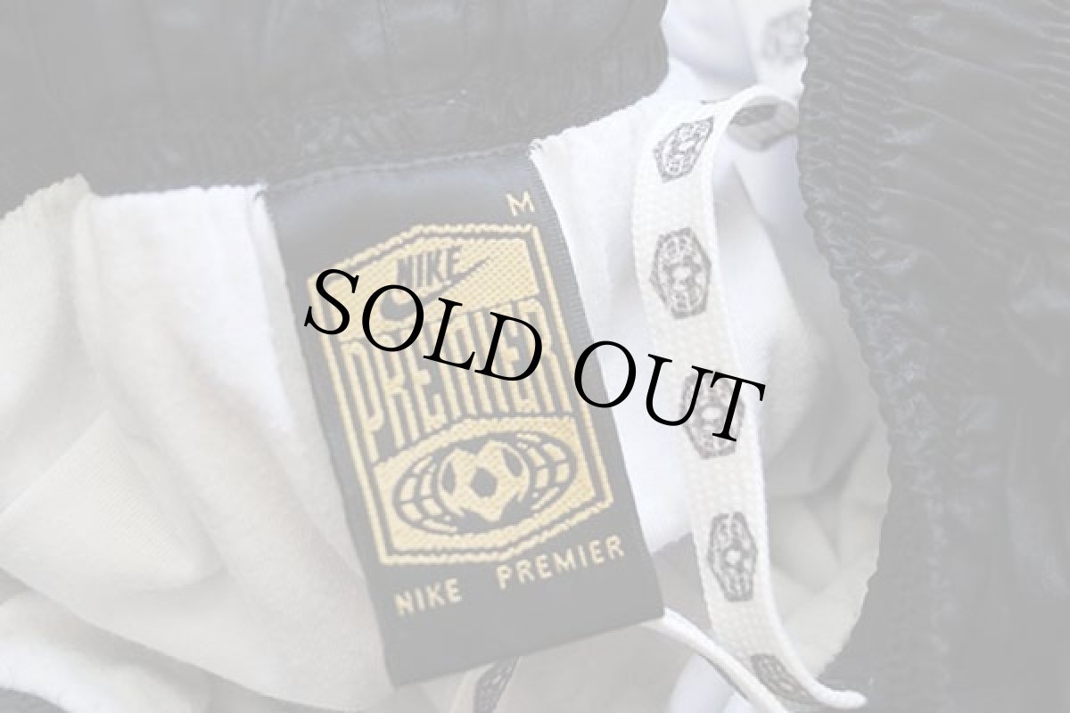 画像7: 90s NIKEナイキ PREMIER ツートン 切り替え ナイロンパンツ 黒×蛍光イエロー M (7)