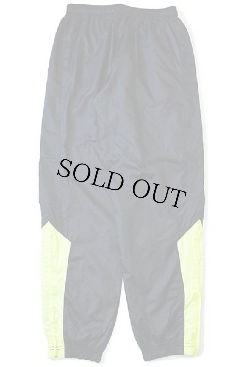 画像3: 90s NIKEナイキ PREMIER ツートン 切り替え ナイロンパンツ 黒×蛍光イエロー M (3)