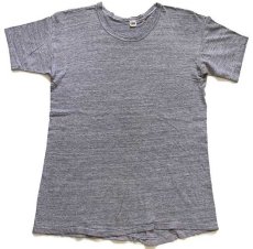 画像2: 60s USA製 Russell Southernラッセルサウザン 無地 コットンTシャツ ボロ 杢グレー XL (2)