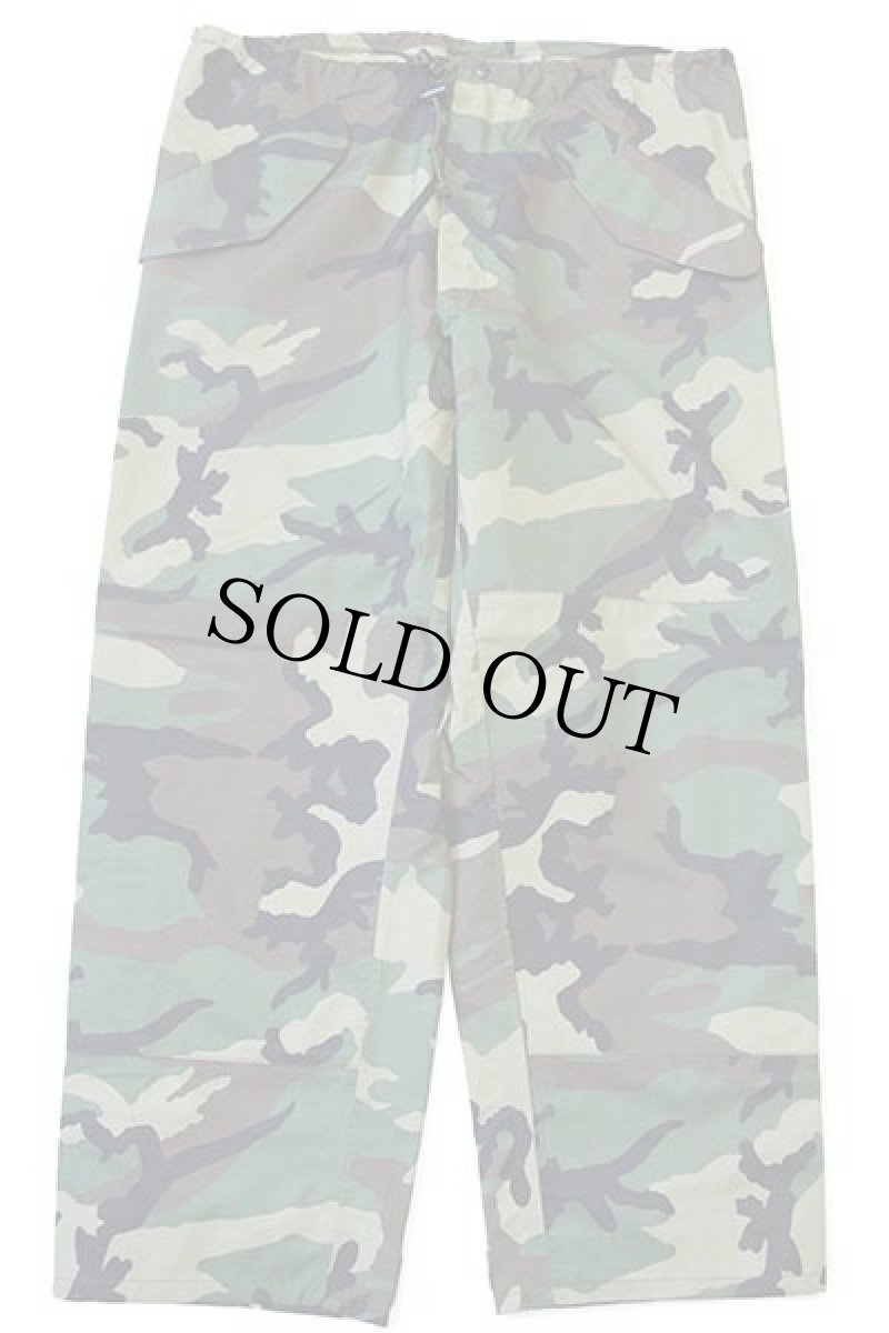 画像2: 90s 米軍 U.S.ARMY ECWCS GEN1 ウッドランドカモ GORE-TEXゴアテックス ナイロン オーバーパンツ L-R★30 (2)