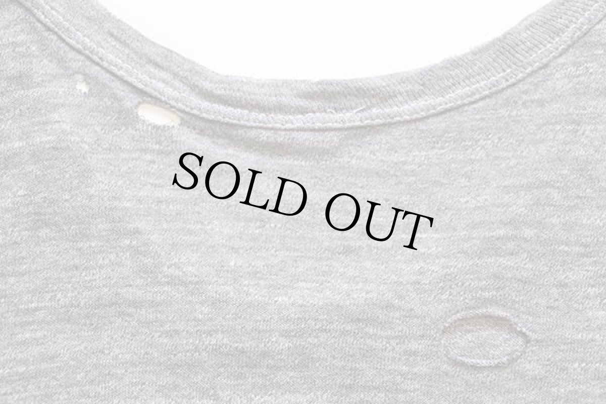 画像6: 60s USA製 Russell Southernラッセルサウザン 無地 コットンTシャツ ボロ 杢グレー XL (6)