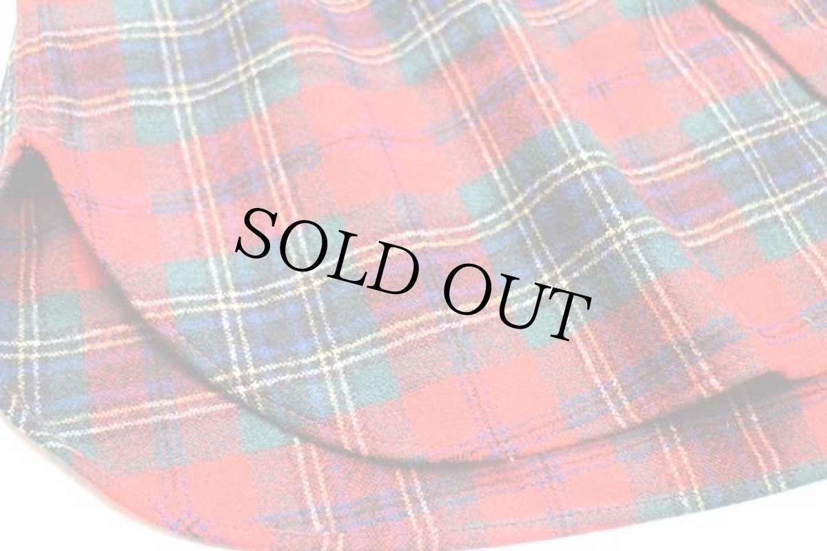 画像5: 70s USA製 PENDLETONペンドルトン タータンチェック ウールシャツ M (5)