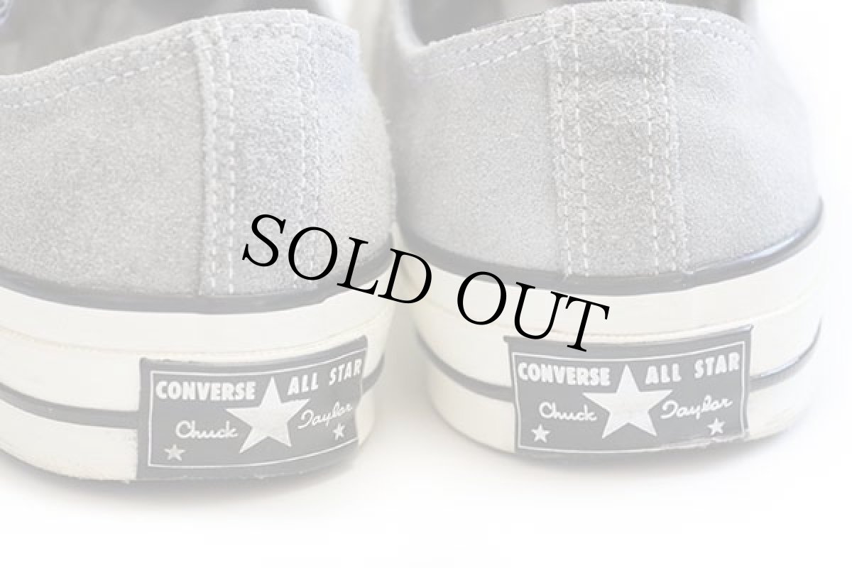 画像7: CONVERSEコンバース Chuck Taylorチャックテイラー CT70 Low スエード グレー 7.5★スニーカー (7)