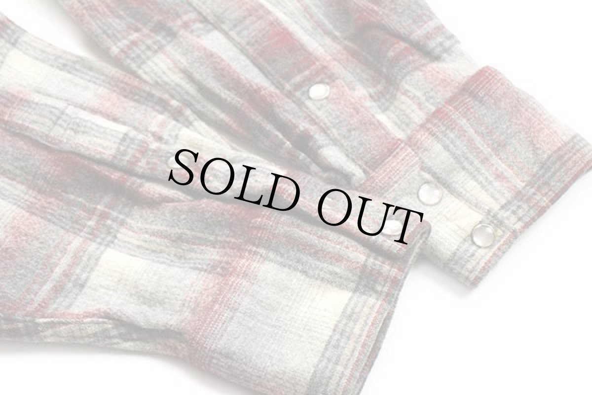 画像6: 00s メキシコ製 PENDLETONペンドルトン オンブレチェック ウール ウエスタンシャツ XXL (6)