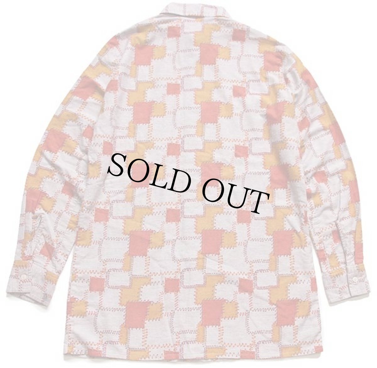 画像2: 70s Damina パッチワーク柄 シャツ (2)