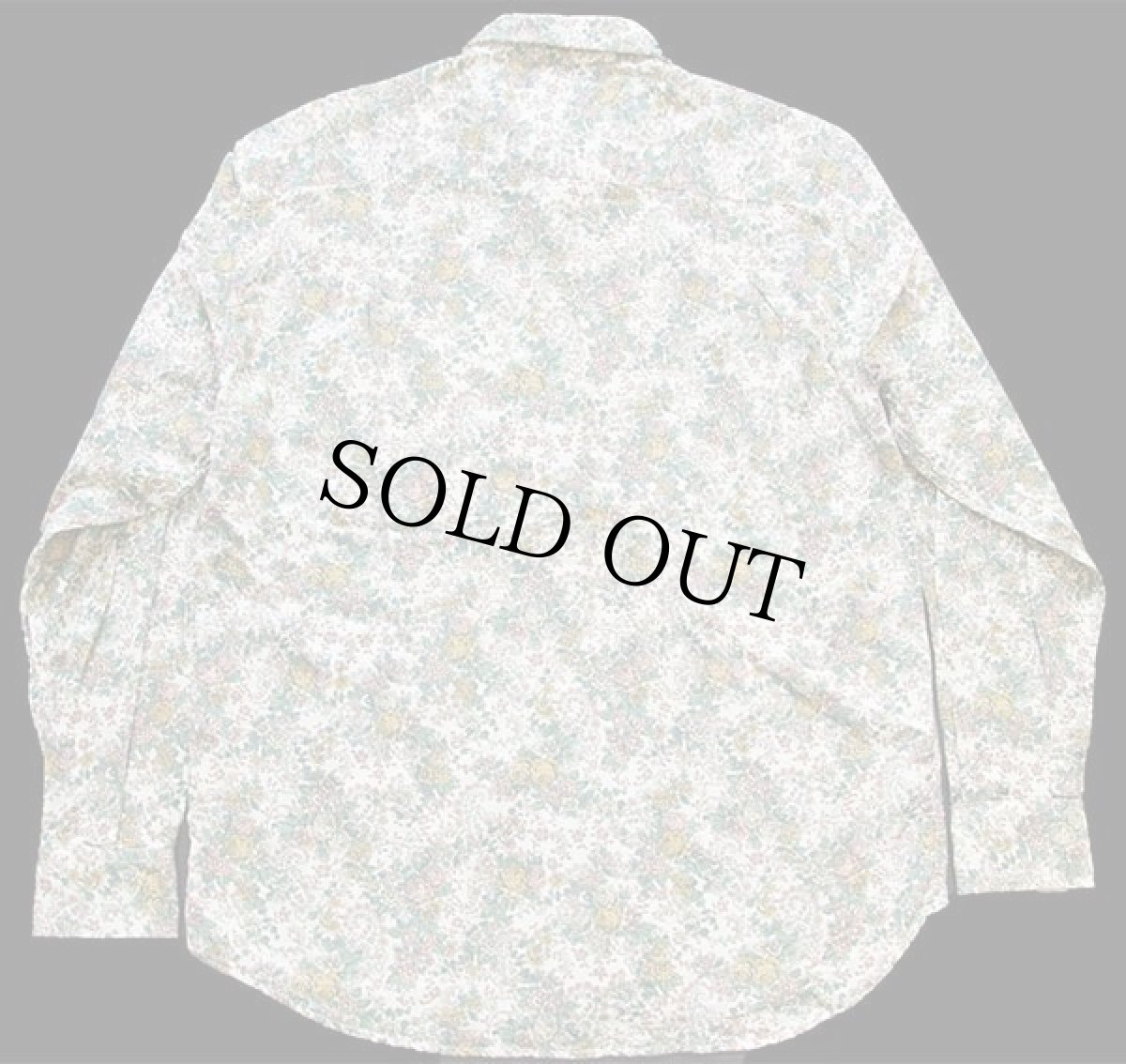 画像2: 90s イタリア製 FITZROY'S 花柄 総柄 コットンシャツ L (2)