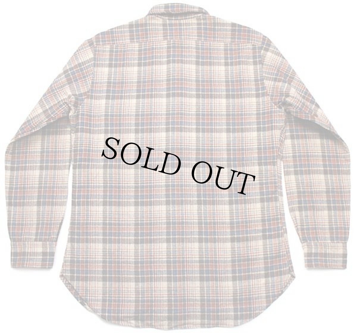 画像2: 70s PENDLETONペンドルトン LOBO チェック エルボーパッチ付き ウールシャツ M (2)