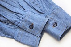 画像6: 70s Levi'sリーバイス コットン シャンブレーシャツ★ユーロ (6)