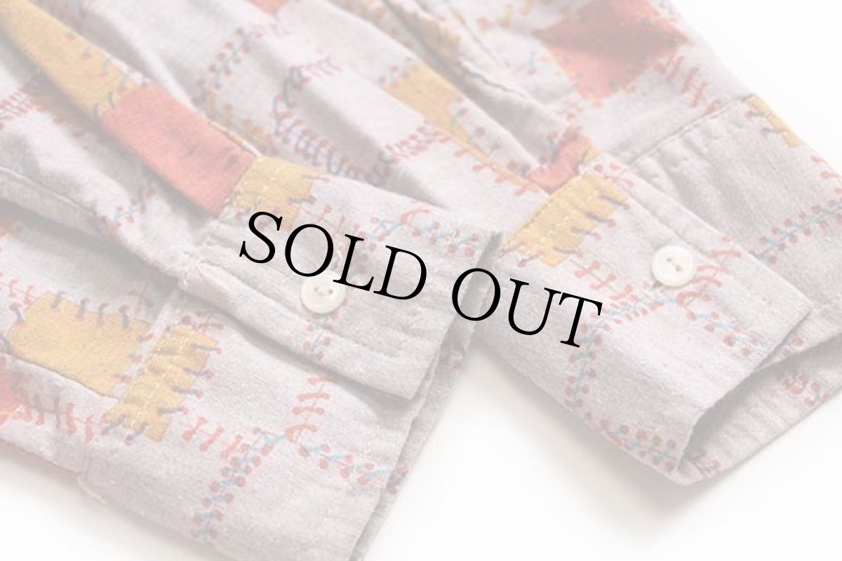 画像6: 70s Damina パッチワーク柄 シャツ (6)