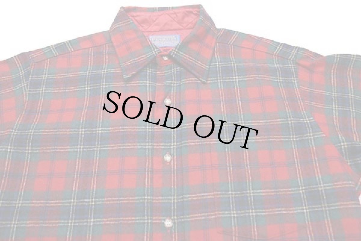 画像3: 70s USA製 PENDLETONペンドルトン タータンチェック ウールシャツ M (3)