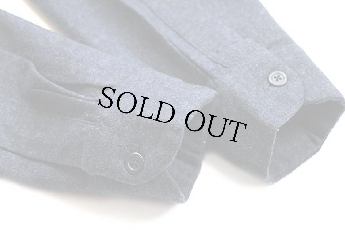 画像6: 00s メキシコ製 PENDLETONペンドルトン ウール オープンカラーシャツ ネイビー S (6)