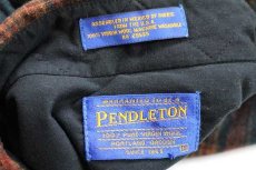 画像4: 00s メキシコ製 PENDLETONペンドルトン タータンチェック エルボーパッチ付き ウールシャツ M (4)
