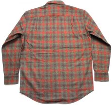 画像2: USA製 PENDLETONペンドルトン FIELD SHIRT オンブレチェック ウールシャツ M (2)