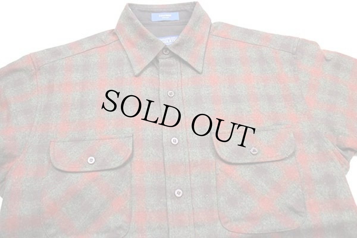 画像3: USA製 PENDLETONペンドルトン FIELD SHIRT オンブレチェック ウールシャツ M (3)