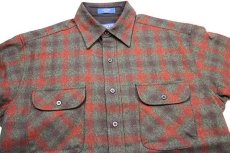 画像3: USA製 PENDLETONペンドルトン FIELD SHIRT オンブレチェック ウールシャツ M (3)