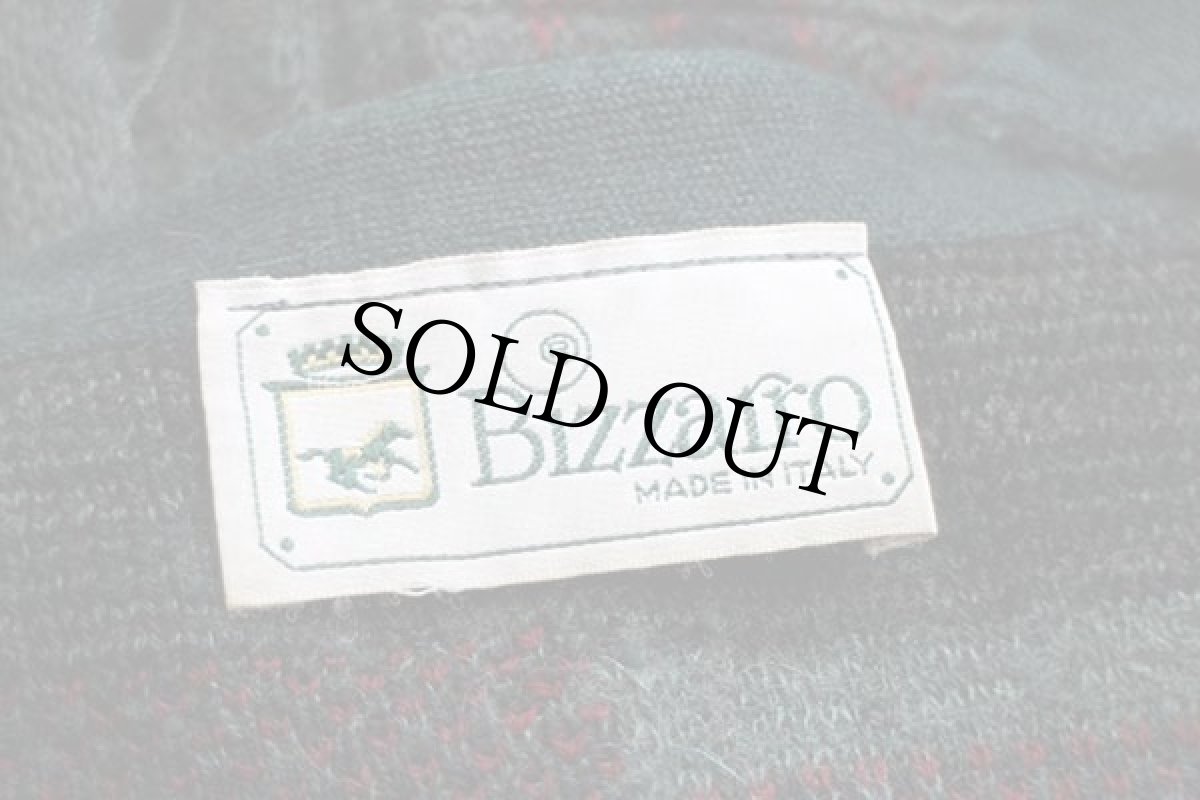 画像4: 90s イタリア製 Bizzarro ウールニット ベスト カーディガン (4)