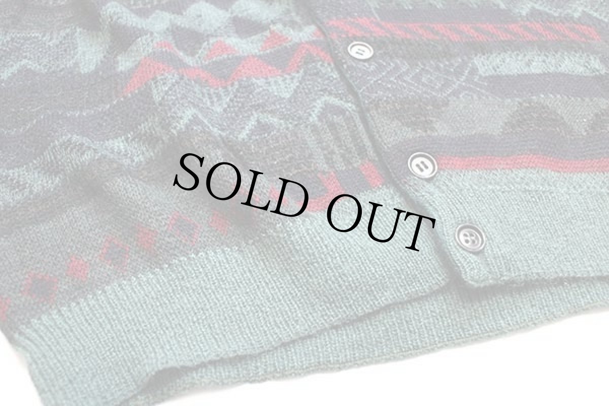 画像6: 90s イタリア製 Bizzarro ウールニット ベスト カーディガン (6)