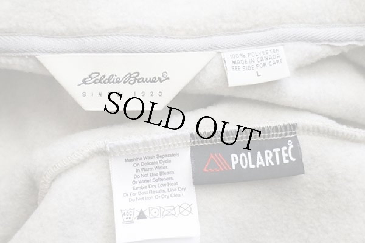 画像5: 00s カナダ製 EddieBauerエディーバウアー POLARTEC フリースベスト オートミール L (5)