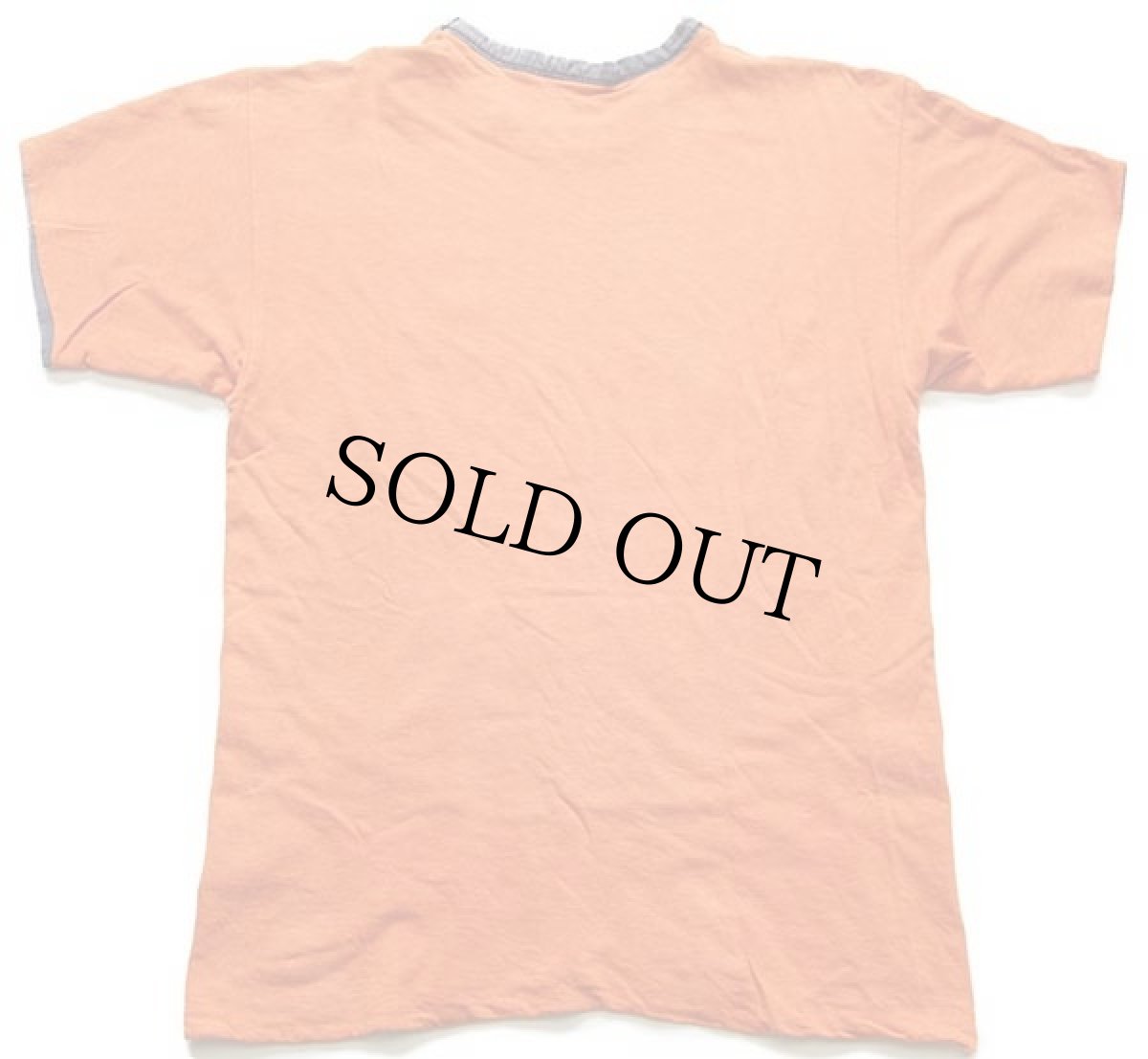 画像2: 80s Championチャンピオン STATE UNIVERSITY COBLESKILL 染み込みプリント コットン リバーシブルTシャツ オレンジ×黒 フェード★炭黒 (2)