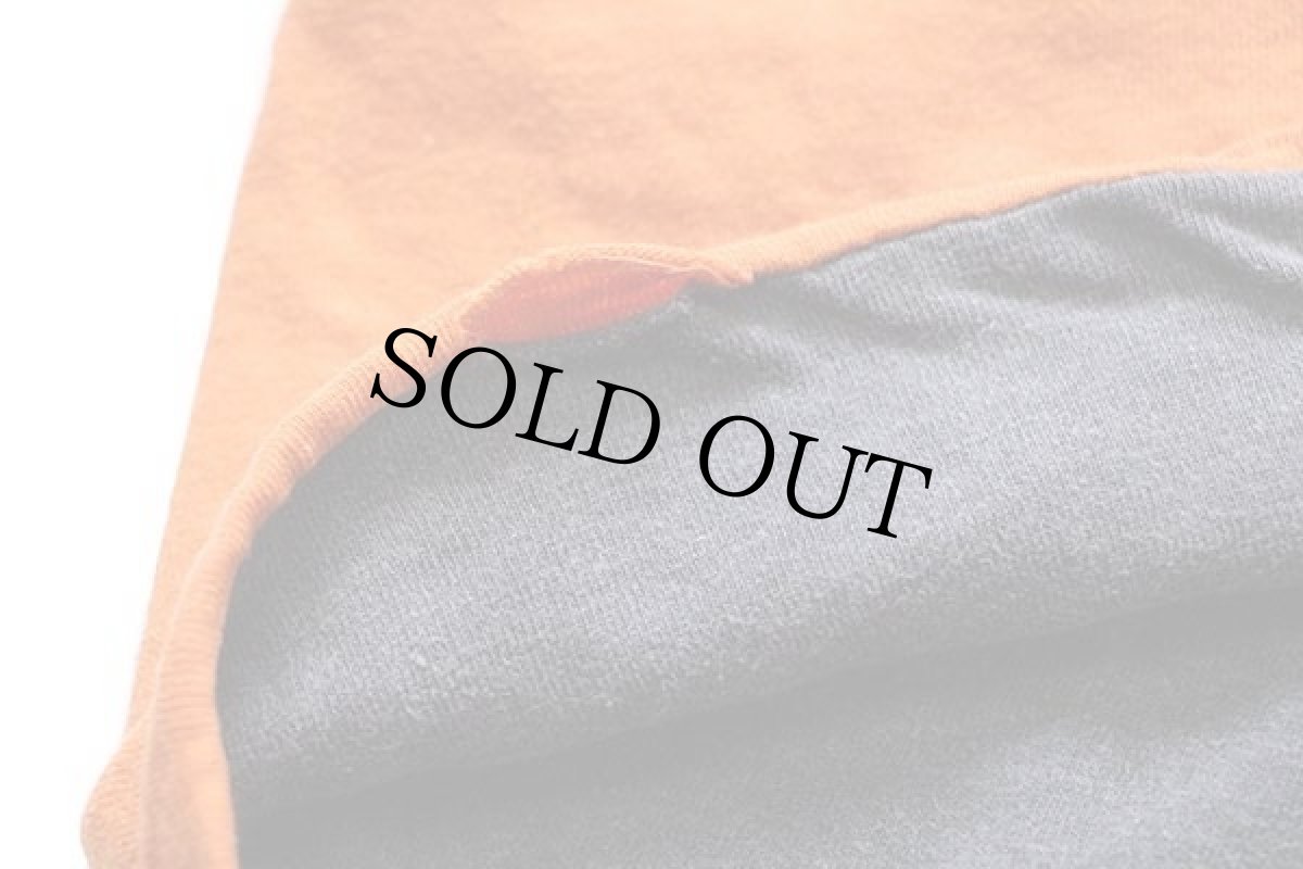 画像6: 80s Championチャンピオン STATE UNIVERSITY COBLESKILL 染み込みプリント コットン リバーシブルTシャツ オレンジ×黒 フェード★炭黒 (6)