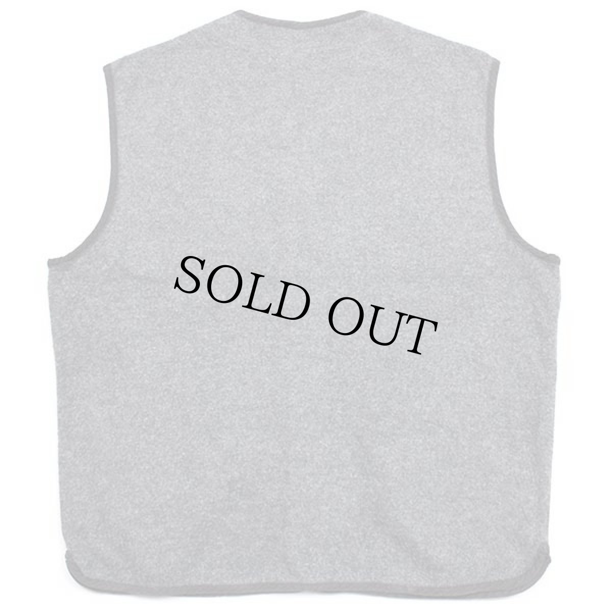 画像2: 80s スペイン製 CHEMISE LACOSTE ラコステ ワンポイント ウール パイル ベスト グレー XXL★特大 (2)