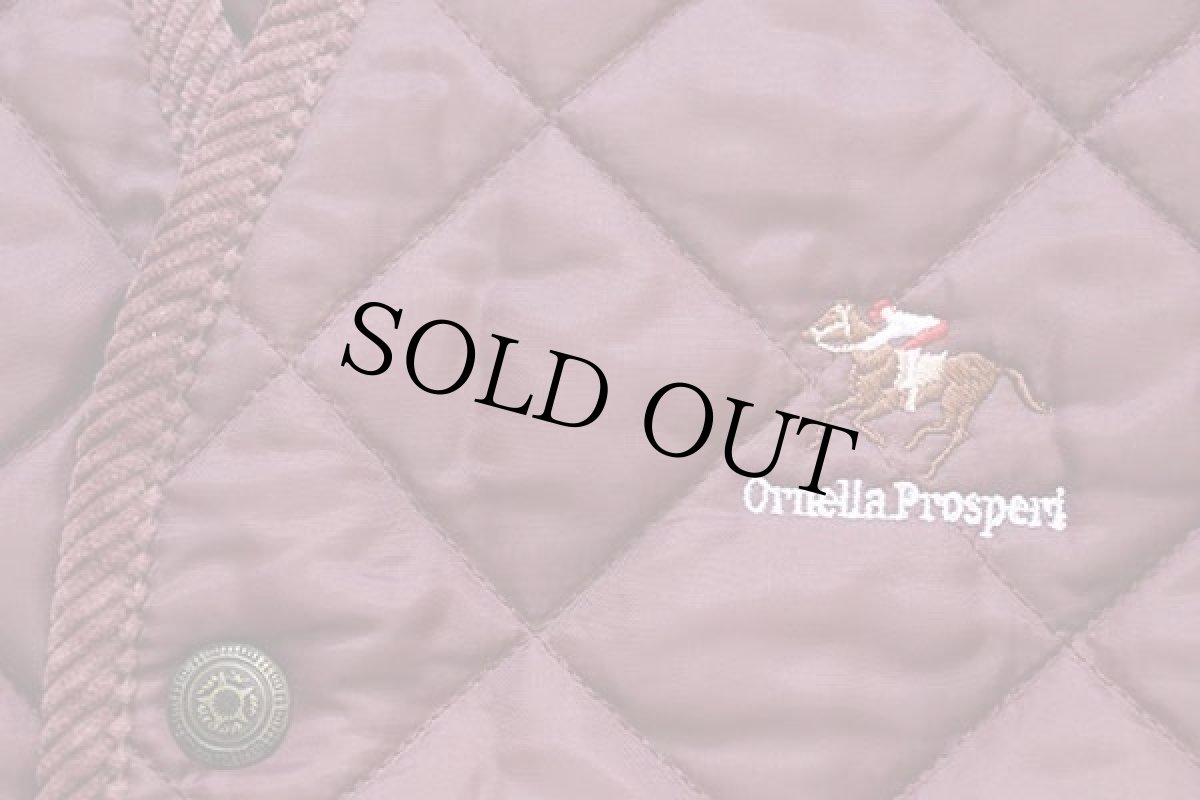 画像5: 90s イタリア製 Wilkes&Akerman Ornella Prosperi 刺繍 ナイロン キルティングベスト ワインレッド (5)