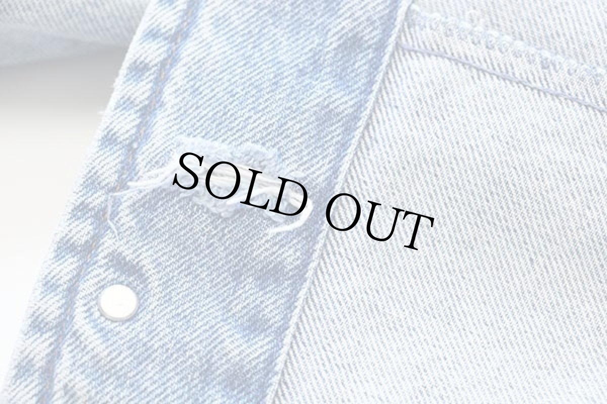 画像7: 90s USA製 GAPギャップ デニムジャケット 4ポケット XL (7)