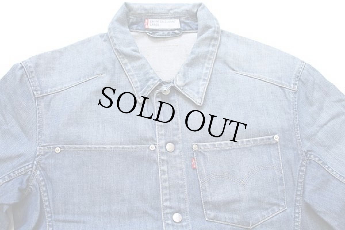 画像3: 00s Levi'sリーバイス ENGINEERED JEANS 70100 立体裁断 デニムジャケット L★ユーロ (3)