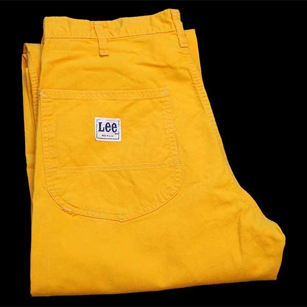 70s USA製 Leeリー コットン ペインターパンツ 黄 w33 L36 - Sixpacjoe ...