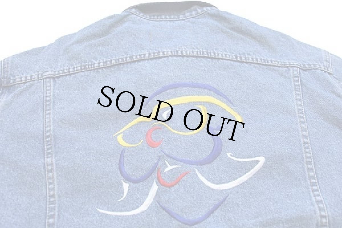 画像4: 90s Leeリー Ronald McDonald House RADIOTHON刺繍 デニムジャケット 4ポケット XL (4)