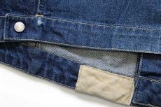 画像5: 00s Levi'sリーバイス ENGINEERED JEANS 70100 USED加工 立体裁断 デニムジャケット L★ユーロ (5)