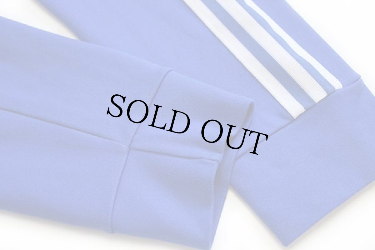 画像7: 80s adidasアディダス トレフォイル ロゴ ハイネック トラックジャケット 青×白 M★28 ジャージ (7)