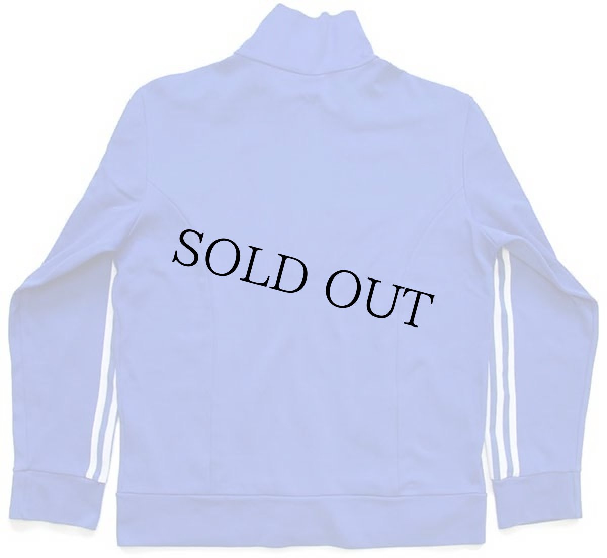 画像2: 80s adidasアディダス トレフォイル ロゴ ハイネック トラックジャケット 青×白 M★28 ジャージ (2)