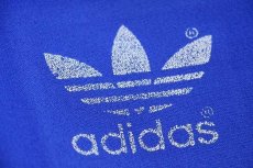 画像6: 80s adidasアディダス トレフォイル ロゴ ハイネック トラックジャケット 青×白 M★28 ジャージ (6)