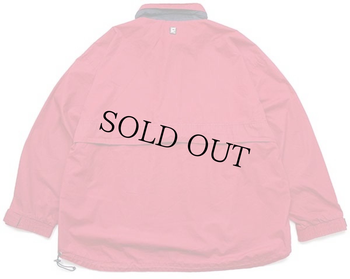 画像2: 00s CHAPS ラルフローレン ハーフジップ プルオーバー ジャケット 濃赤 XL (2)