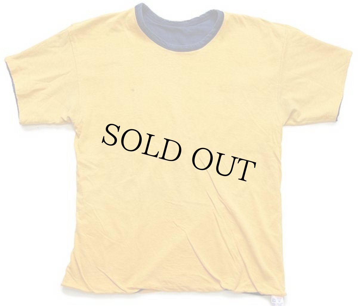 画像6: 80s USA製 Championチャンピオン PHYSICAL EDUCATION 156 UW-OSHKOSH ひび割れプリント コットン リバーシブルTシャツ紺×黄 (6)