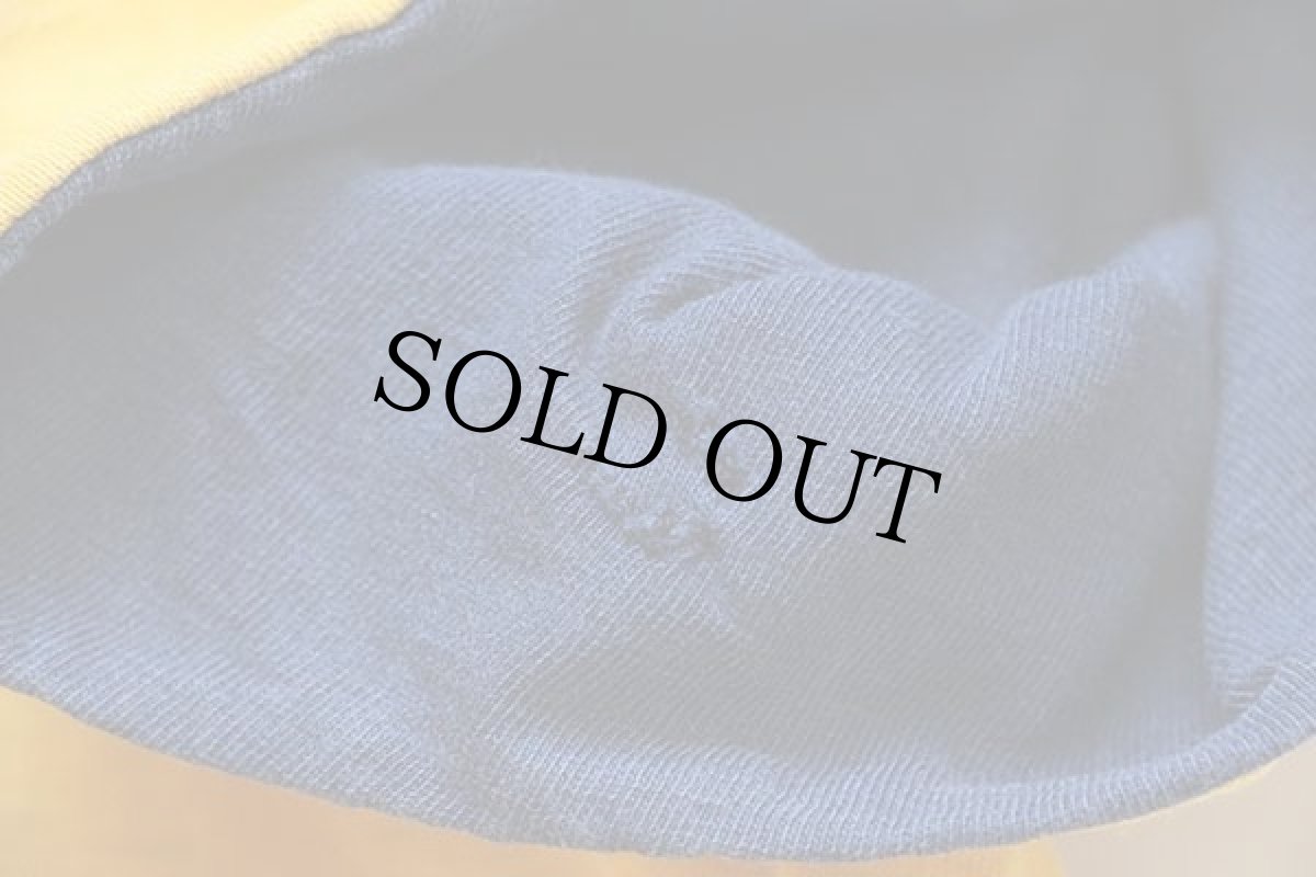 画像9: 80s USA製 Championチャンピオン PHYSICAL EDUCATION 156 UW-OSHKOSH ひび割れプリント コットン リバーシブルTシャツ紺×黄 (9)