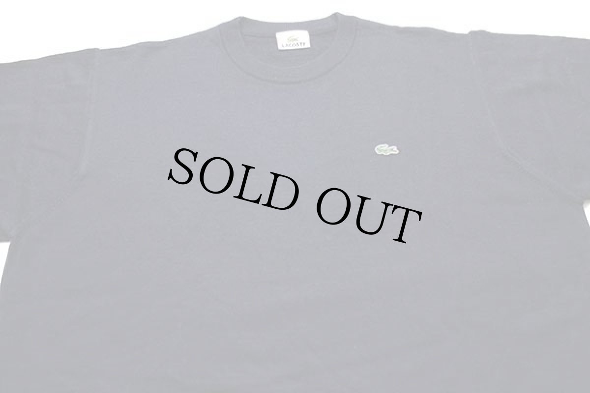 画像3: 90s LACOSTEラコステ ワンポイント ウール×アクリルニット セーター 紺 7 (3)