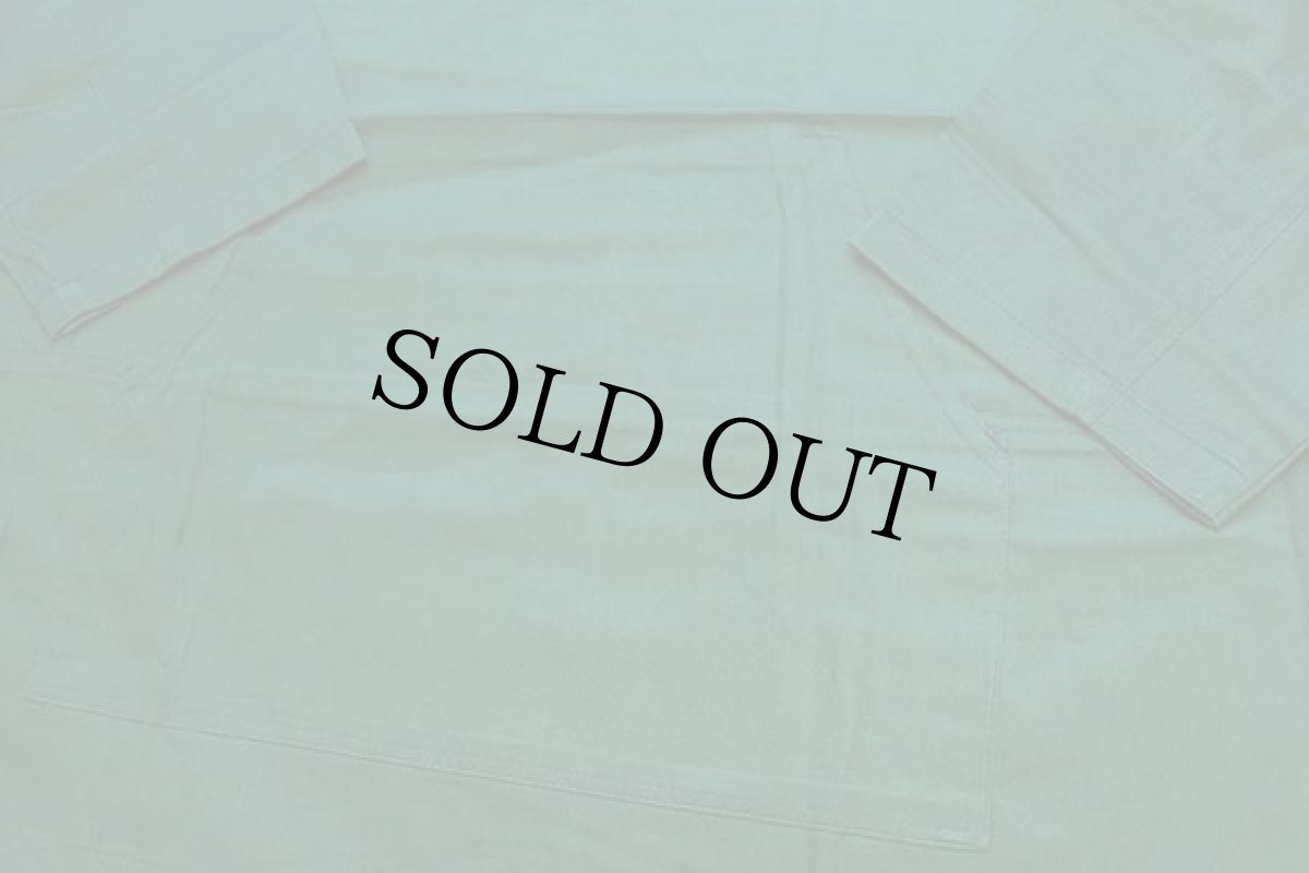 画像6: デッドストック★90s MATCH 1 無地 プルオーバー コットンパーカー 緑 L (6)