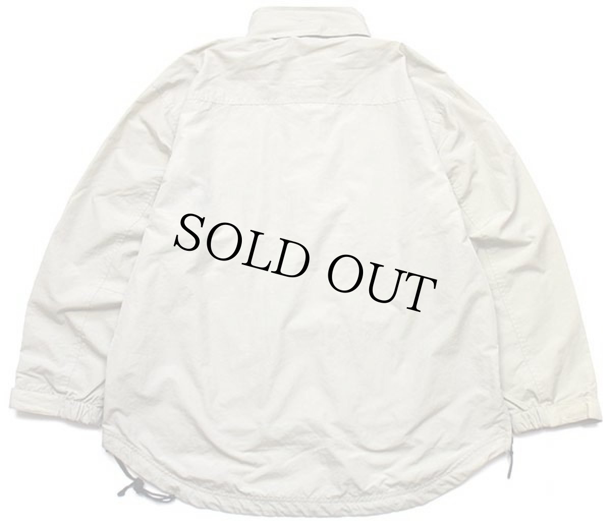 画像2: 00s CHAPS ラルフローレン ロゴ刺繍 ハーフジップ プルオーバー ナイロンジャケット グレーベージュL (2)