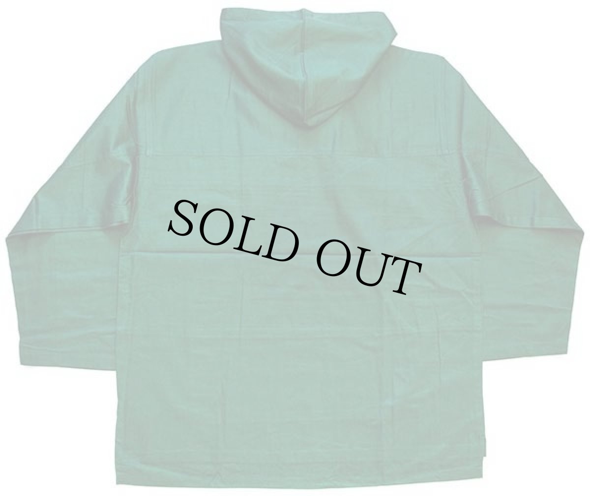 画像2: デッドストック★90s MATCH 1 無地 プルオーバー コットンパーカー 緑 L (2)