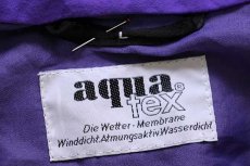 画像4: 90s aqua tex ハーフジップ プルオーバー ナイロンジャケット 蛍光 黄緑 L (4)