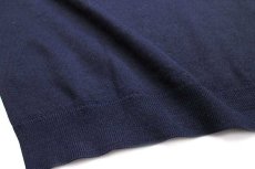 画像5: 90s LACOSTEラコステ ワンポイント ウール×アクリルニット セーター 紺 7 (5)