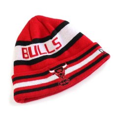 画像1: NEW ERA Windy City BULLS シカゴ ブルズ ロゴ刺繍 アクリル×ウール ニットキャップ★ニット帽 (1)