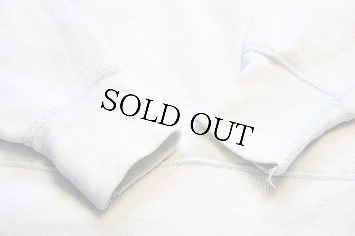 画像5: 50s USA製 RUSSELLラッセル 無地 前V コットン スウェット 杢ホワイト M (5)