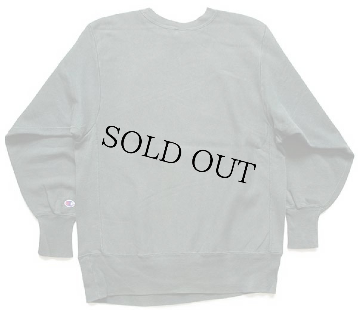 画像2: 90s USA製 Championチャンピオン スクリプト ビッグロゴ 内縫い リバースウィーブ スウェット 緑 L (2)