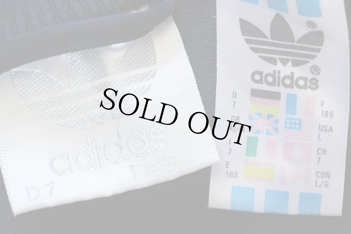画像4: 90s adidasアディダス ロゴ刺繍 マルチカラー ハイネック トラックジャケット L★29 ジャージ (4)