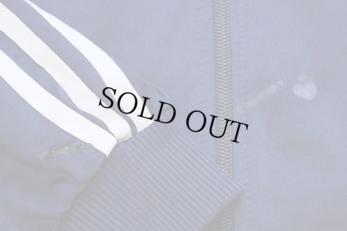 画像6: 90s adidasアディダス トレフォイル ロゴ刺繍 トラックジャケット 紺×白 M★ジャージ (6)