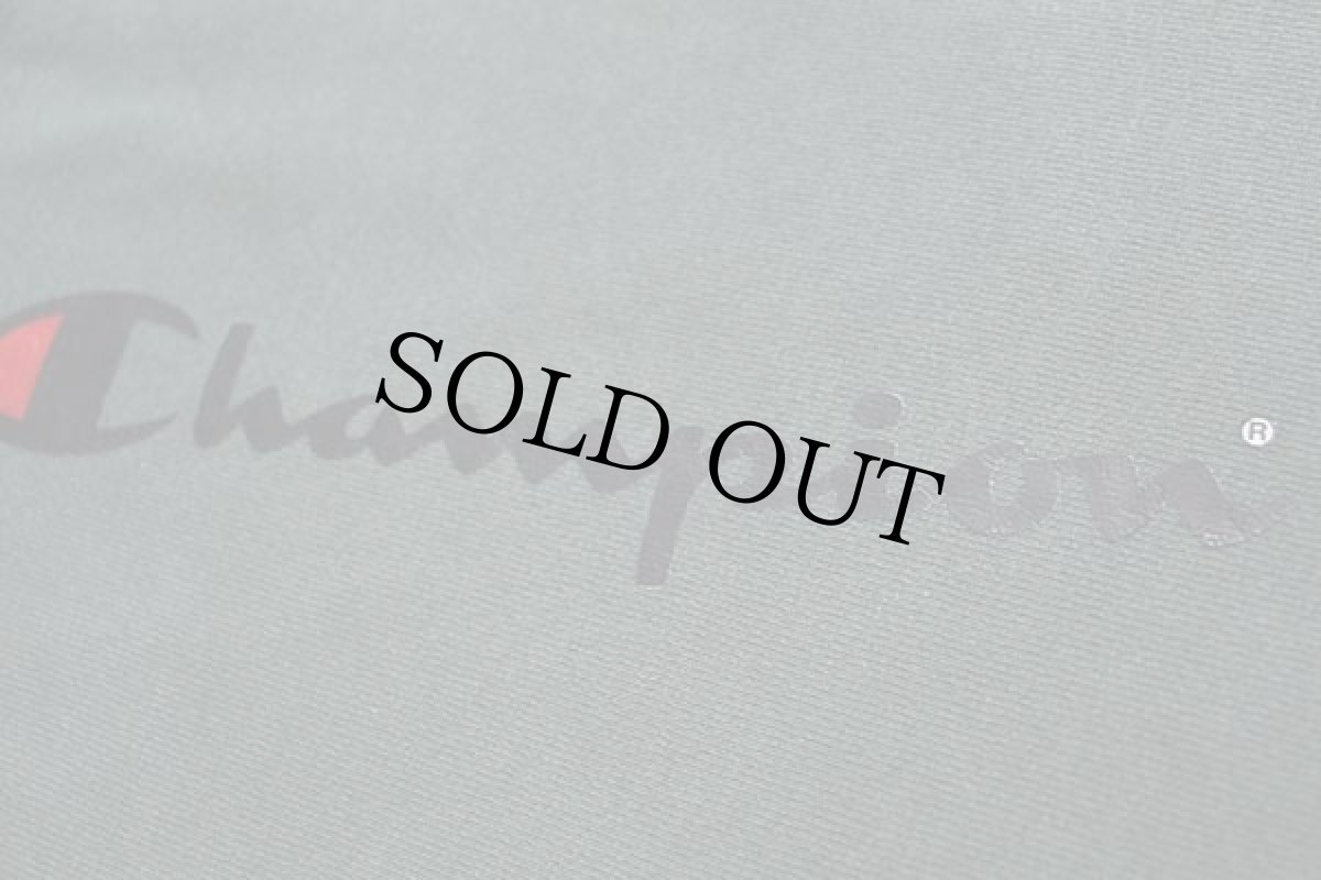 画像5: 90s USA製 Championチャンピオン スクリプト ビッグロゴ 内縫い リバースウィーブ スウェット 緑 L (5)