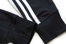 画像5: adidasアディダス トレフォイル ロゴ刺繍 トラックジャケット 黒×白★ジャージ (5)